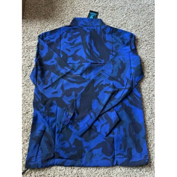 Scales Mens Jacket Size Medium Long Sleeve 1/4 Zip Camo Fish Hunt Lightweight - Picture 6 of 12